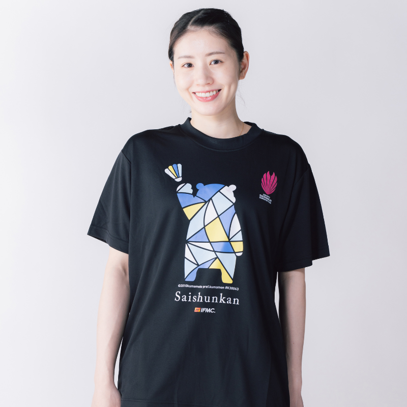 【イフミック加工】ブロッキング・ブルーTシャツ くまモンver.