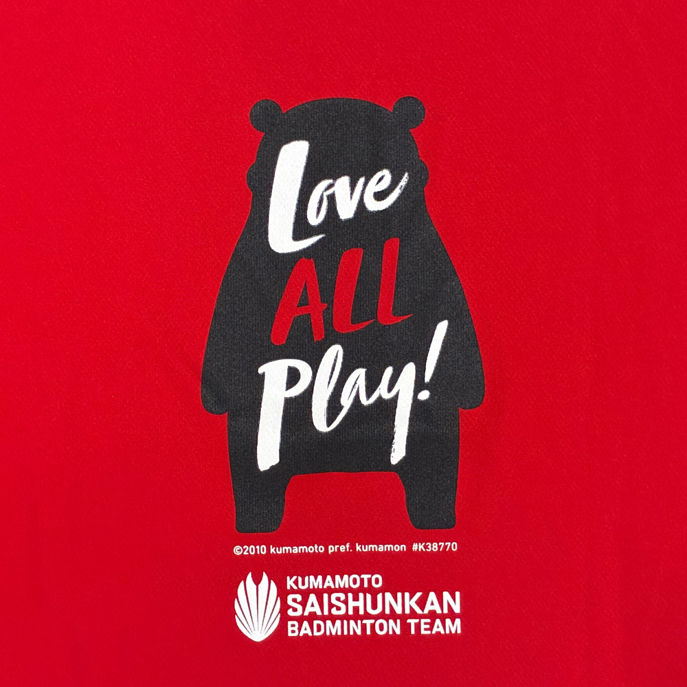 "Love ALL Play" T-shirt Kumamon version