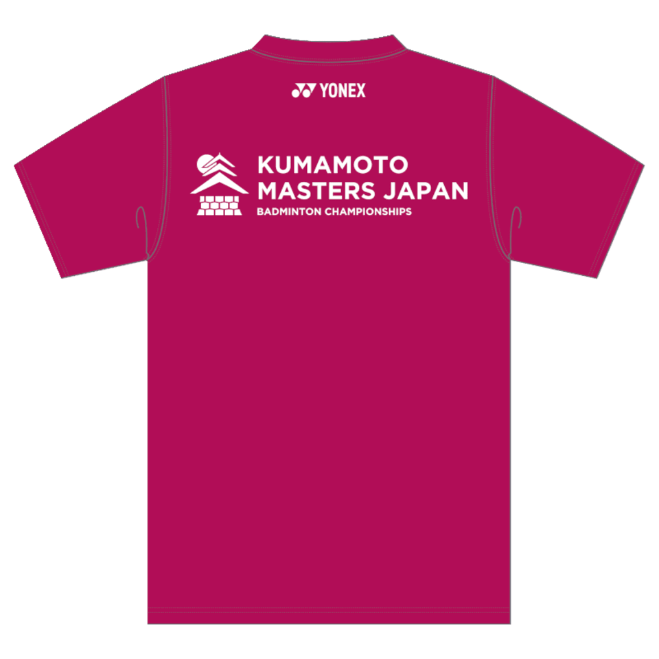 熊本マスターズジャパンロゴTシャツ(ダークピンク)