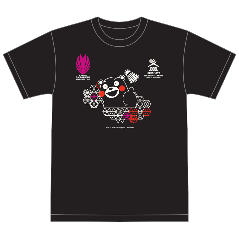 熊本マスターズジャパン2024 レトロモダンTシャツ くまモンver.