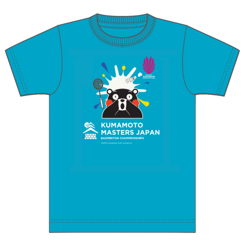 熊本マスターズジャパン2025 スプラッシュTシャツ くまモンver.(ブルー 熊本マスターズジャパン2025 スプラッシュTシャツ くまモンver.(ブルー