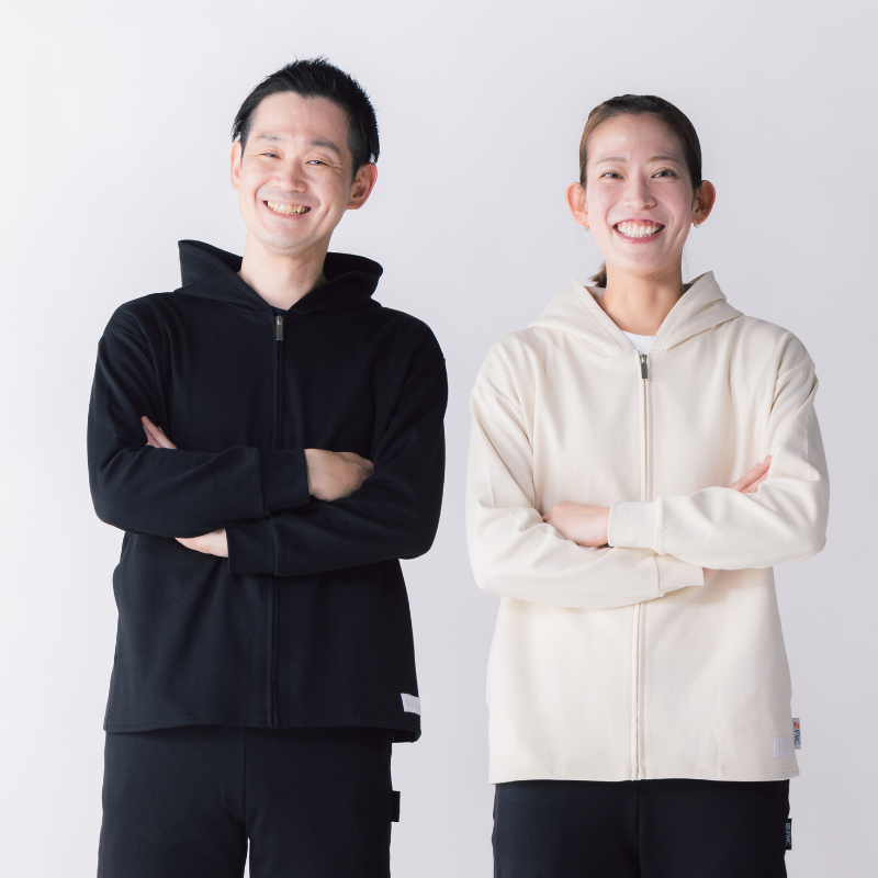 【イフミック加工】スウェットジップパーカー(ブラック)