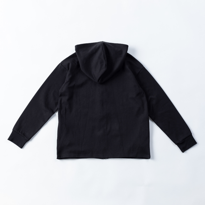 【イフミック加工】スウェットジップパーカー(ブラック)