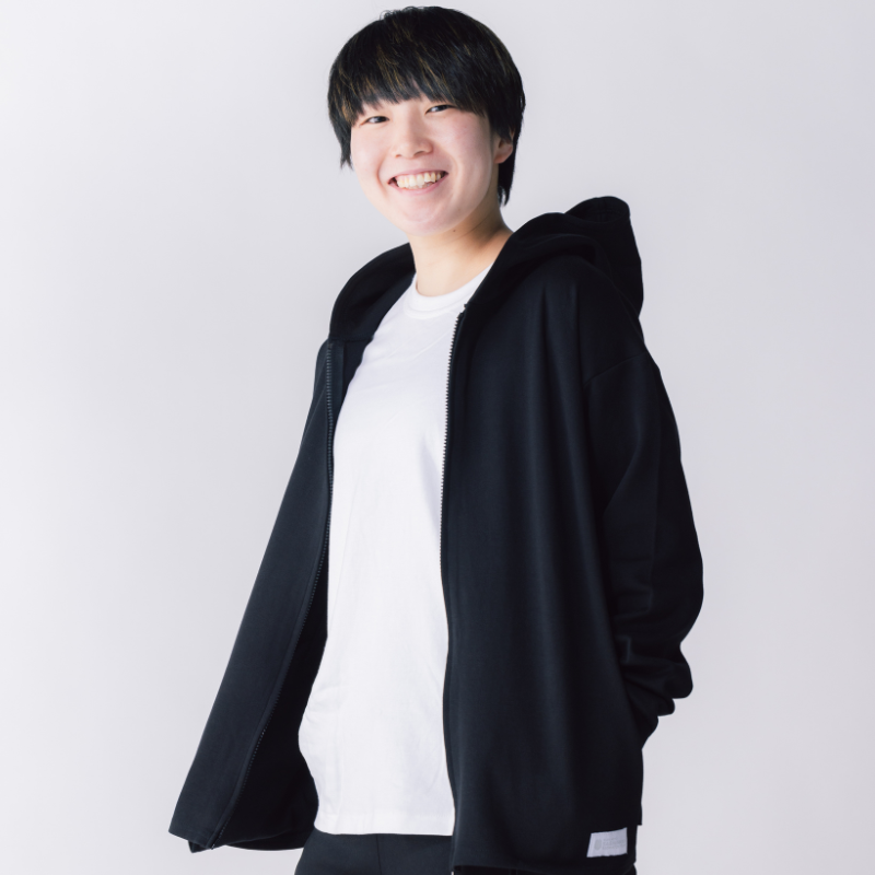 【イフミック加工】スウェットジップパーカー(ブラック)