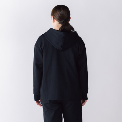 【イフミック加工】スウェットジップパーカー(ブラック)