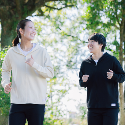 【イフミック加工】スウェットジップパーカー(ブラック)