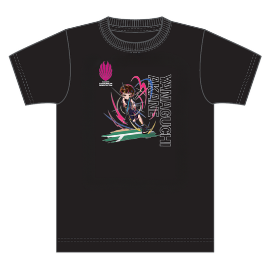 山口茜選手 似顔絵Tシャツ 2025ver.