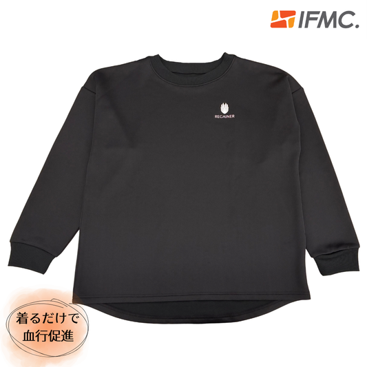 【REGAINER】イフミック加工パフォーマンスウェア パジャマスウェットロングスリーブシャツ
