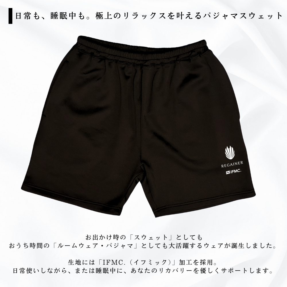 [REGAINER] Ifmic Processed Performance Wear Pajama Sweat Half Pants