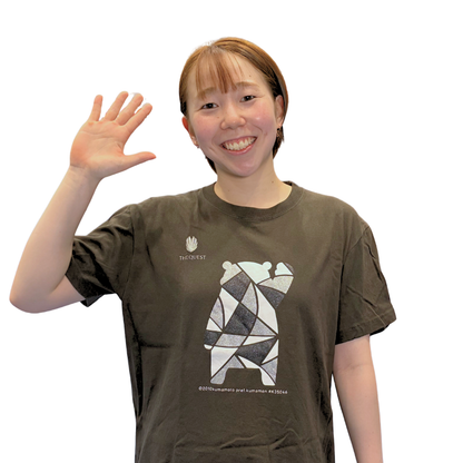 THE QUEST Blocking Black Glitter T-Shirt