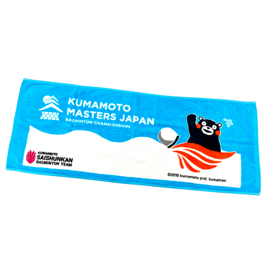 熊本マスターズジャパン ブルーフェイスタオル くまモンver.
