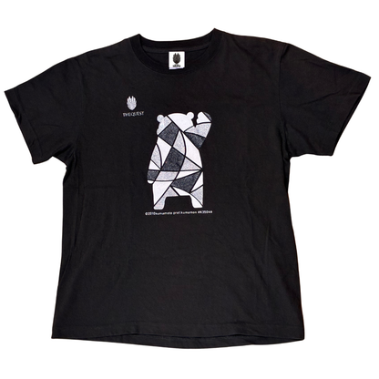 THE QUEST Blocking Black Glitter T-Shirt