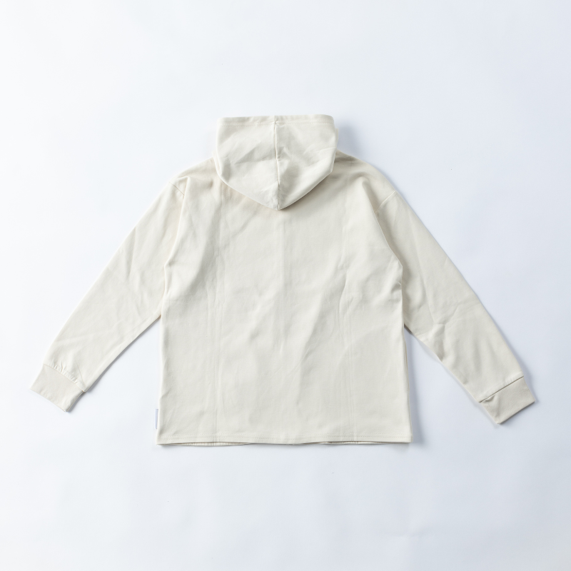 【イフミック加工】スウェットジップパーカー(オフホワイト)