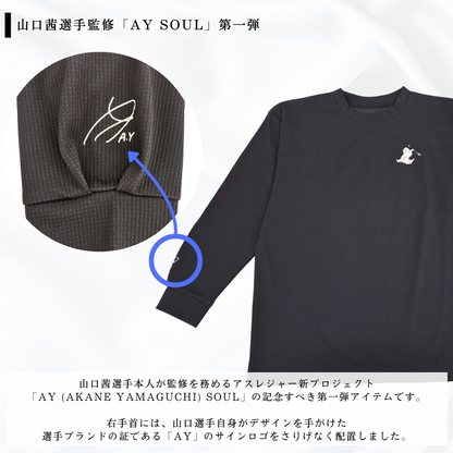 【AY SOUL】Akane Yamaguchi One-Point Dinosaur Long Sleeve Shirt