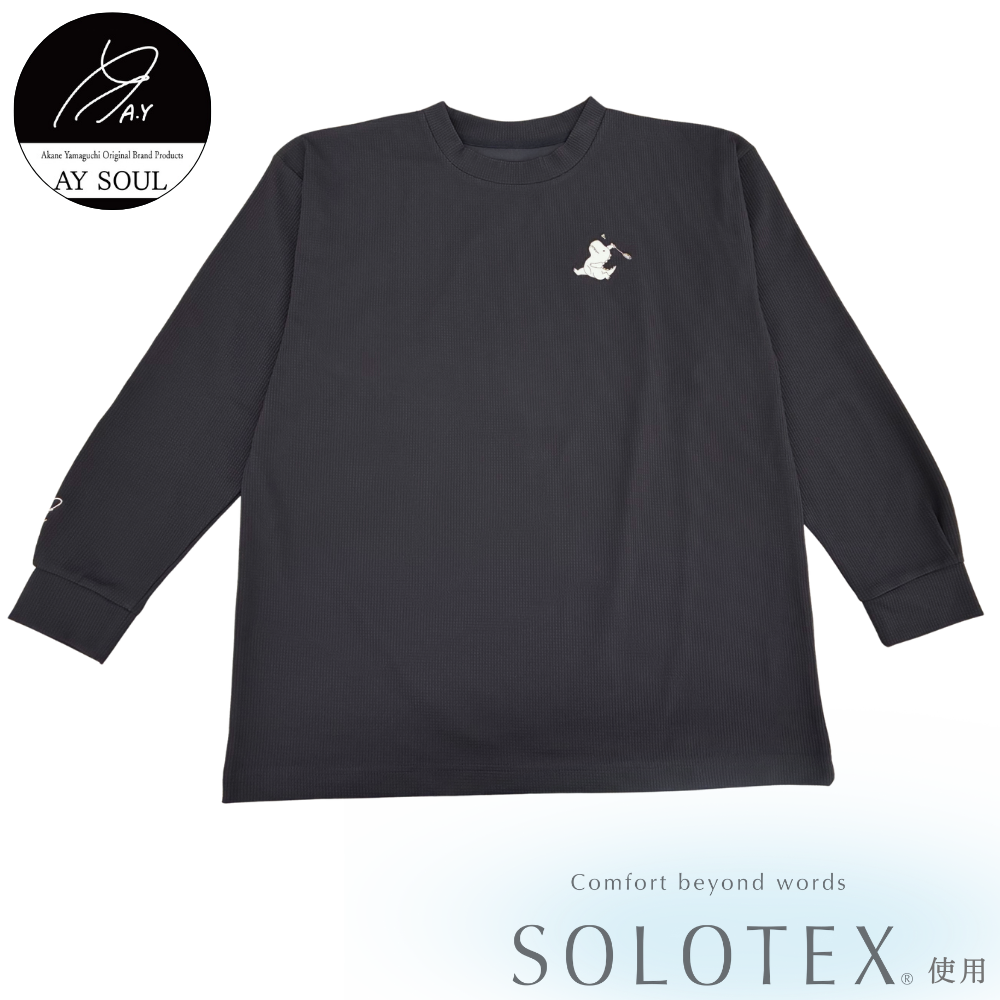 【AY SOUL】Akane Yamaguchi One-Point Dinosaur Long Sleeve Shirt