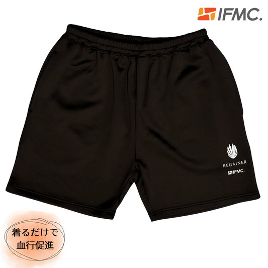 【REGAINER】イフミック加工パフォーマンスウェア パジャマスウェットハーフパンツ