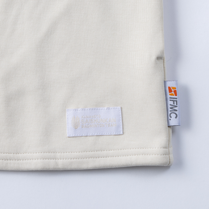 【イフミック加工】スウェットジップパーカー(オフホワイト)