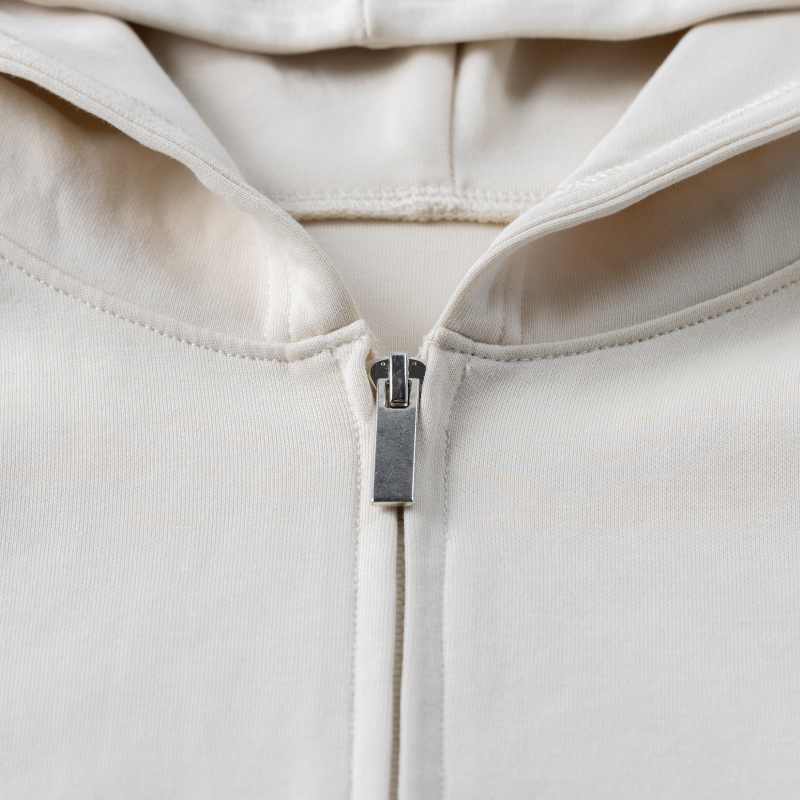 【イフミック加工】スウェットジップパーカー(オフホワイト)