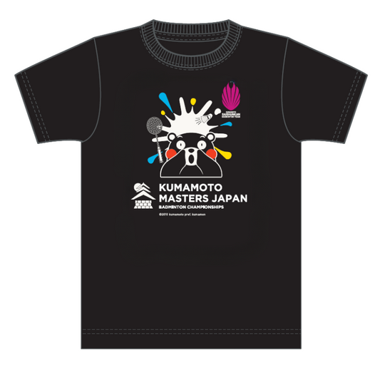 熊本マスターズジャパン2025 スプラッシュTシャツ くまモンver.(ブラック)