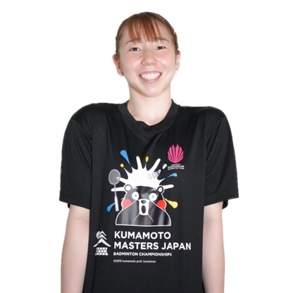 熊本マスターズジャパン2025 スプラッシュTシャツ くまモンver.(ブラック)