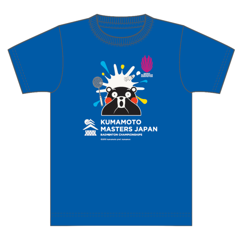 熊本マスターズジャパン2025 スプラッシュTシャツ くまモンver.(ロイヤルブルー)
